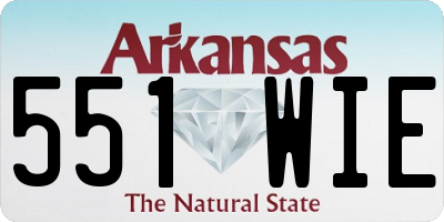 AR license plate 551WIE