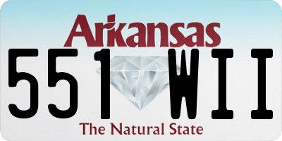 AR license plate 551WII