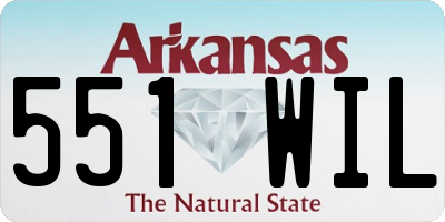 AR license plate 551WIL