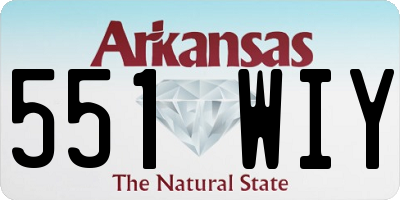 AR license plate 551WIY