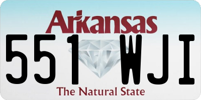AR license plate 551WJI