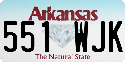 AR license plate 551WJK