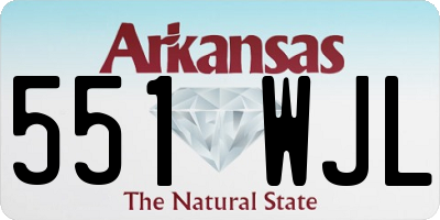 AR license plate 551WJL