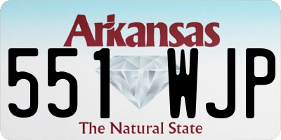 AR license plate 551WJP