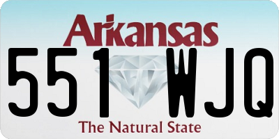 AR license plate 551WJQ