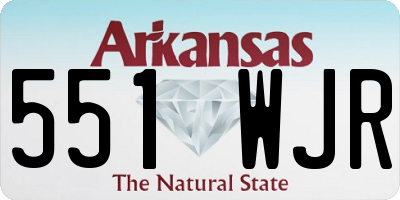 AR license plate 551WJR