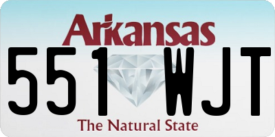 AR license plate 551WJT
