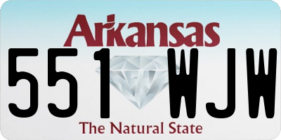 AR license plate 551WJW
