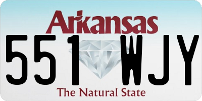AR license plate 551WJY