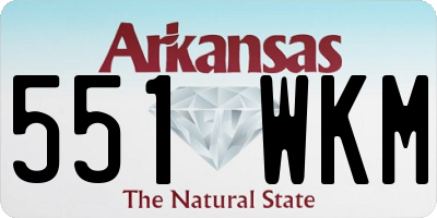 AR license plate 551WKM
