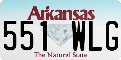 AR license plate 551WLG