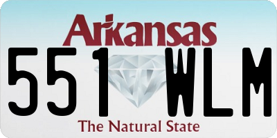 AR license plate 551WLM