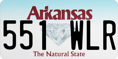 AR license plate 551WLR