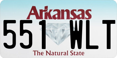 AR license plate 551WLT