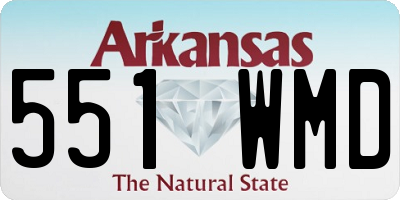 AR license plate 551WMD
