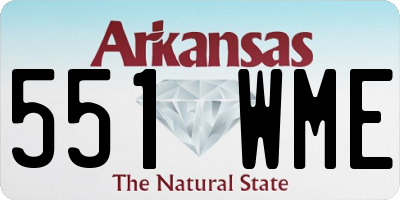 AR license plate 551WME