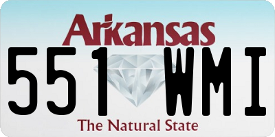 AR license plate 551WMI