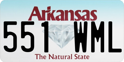 AR license plate 551WML