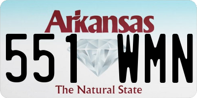 AR license plate 551WMN