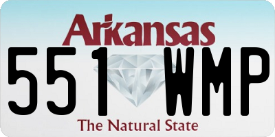 AR license plate 551WMP