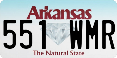 AR license plate 551WMR