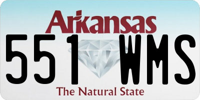AR license plate 551WMS