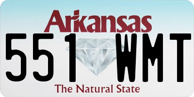 AR license plate 551WMT
