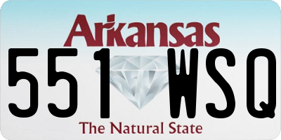 AR license plate 551WSQ