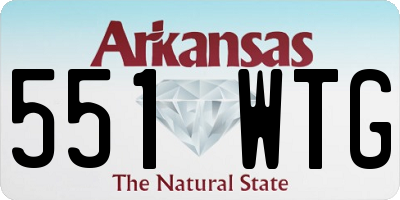 AR license plate 551WTG