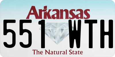 AR license plate 551WTH