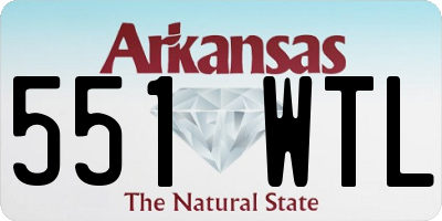 AR license plate 551WTL