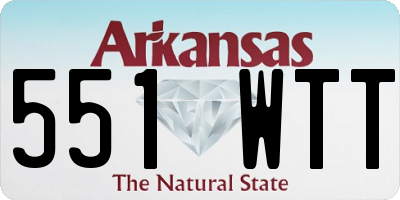 AR license plate 551WTT