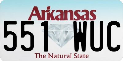 AR license plate 551WUC