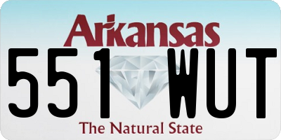 AR license plate 551WUT