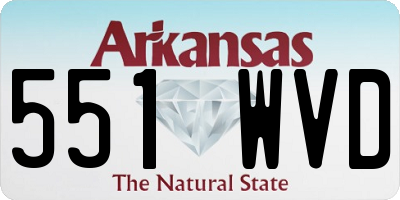 AR license plate 551WVD