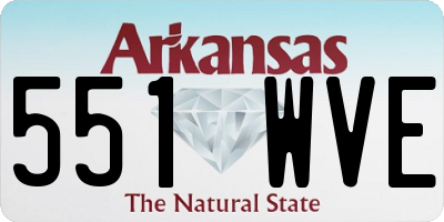 AR license plate 551WVE