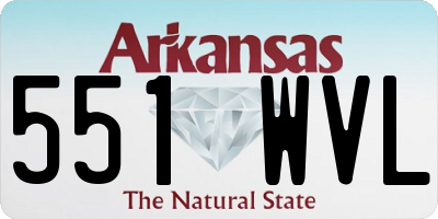 AR license plate 551WVL