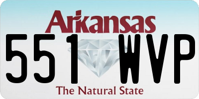 AR license plate 551WVP