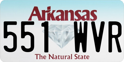 AR license plate 551WVR