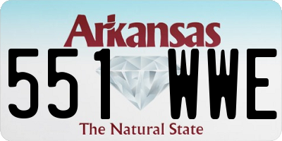 AR license plate 551WWE