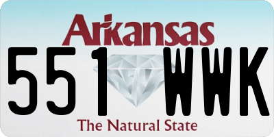 AR license plate 551WWK