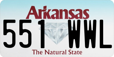 AR license plate 551WWL