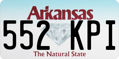 AR license plate 552KPI