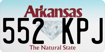 AR license plate 552KPJ