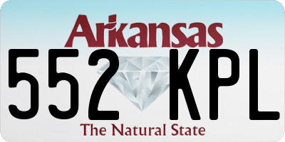 AR license plate 552KPL