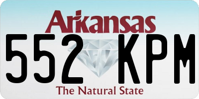 AR license plate 552KPM