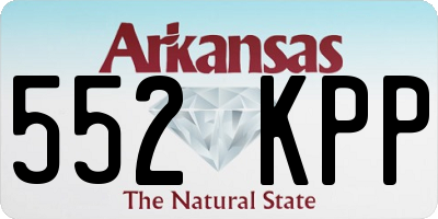 AR license plate 552KPP