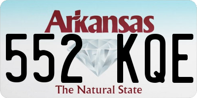 AR license plate 552KQE