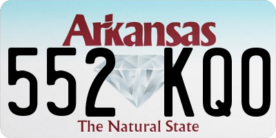 AR license plate 552KQO