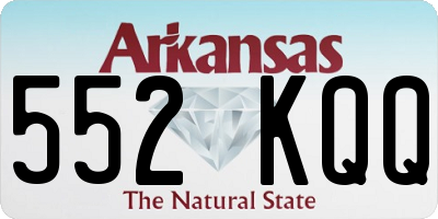 AR license plate 552KQQ